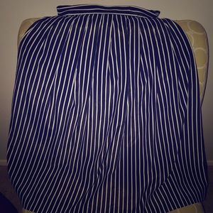 Blue striped skirt